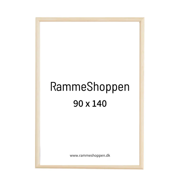 Birketræsramme - 90 x 140 cm - Type 811