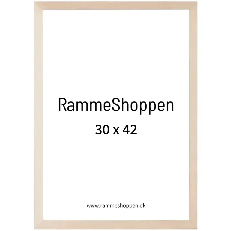Birketræsramme, smal - 30 x 42 cm (A3) - Type 810