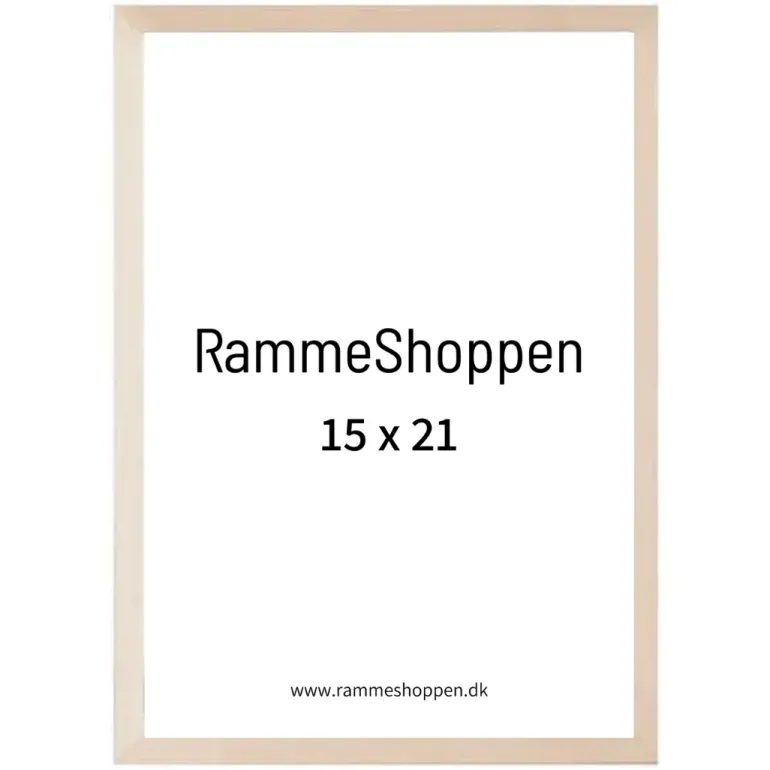 Birketræsramme, smal - 15 x 21 cm (A5) - Type 810