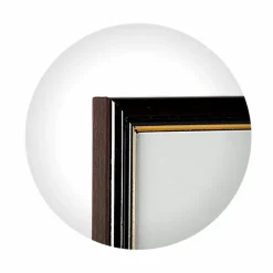 Brun ramme med guldkant, Polywood, Type 7304