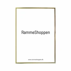 Guldramme, aluminium, blank, smal, Type 9012