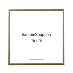 Guldramme, aluminium, blank, smal, Type 9012