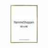 Guldramme, aluminium, blank, smal, 60 x 80 cm, Type 9012