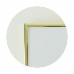 Guldramme, aluminium, blank, smal, 91,5 x 122 cm, Type 9012