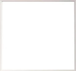 Hvid aluramme, blank, smal, 20 x 20 cm, Type 9006