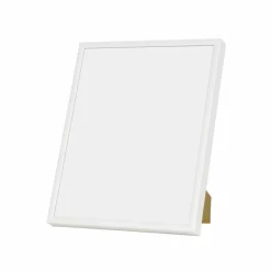 Hvid aluramme, blank, smal, 20 x 25 cm, Type 9006