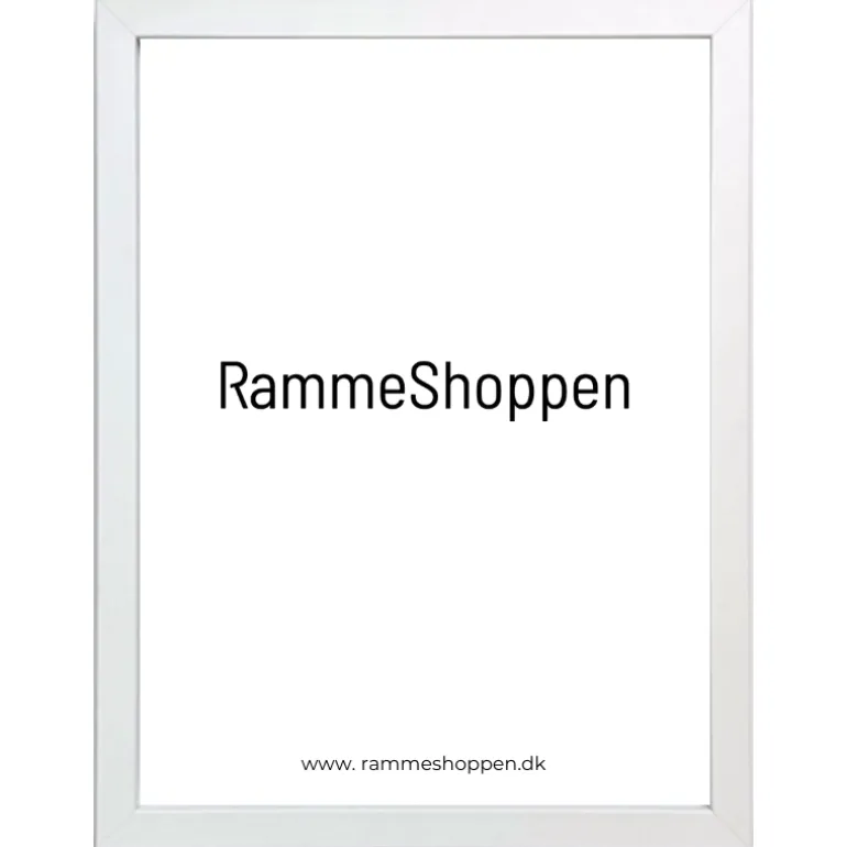 Hvid MDF ramme, smal, Type 2112