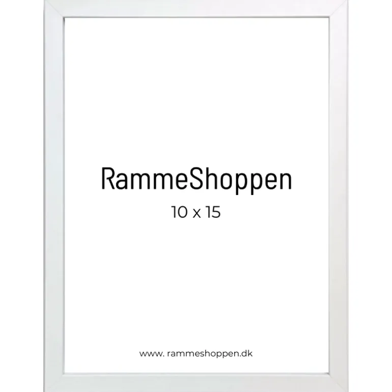 Hvid MDF ramme, smal, Type 2112