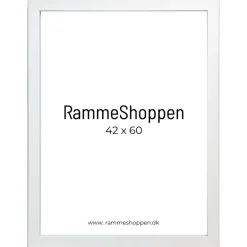 Hvid MDF ramme, smal, Type 2112