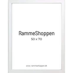 Hvid MDF ramme, smal, Type 2112