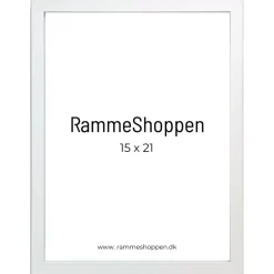 Hvid MDF ramme, smal, Type 2112