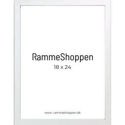 Hvid MDF ramme, smal, Type 2112