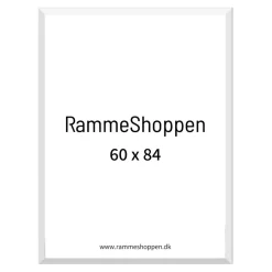 Hvid træramme, 60 x 84 cm, A1, Type 861