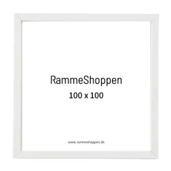 Hvid træramme, 100 x 100 cm, Type 861