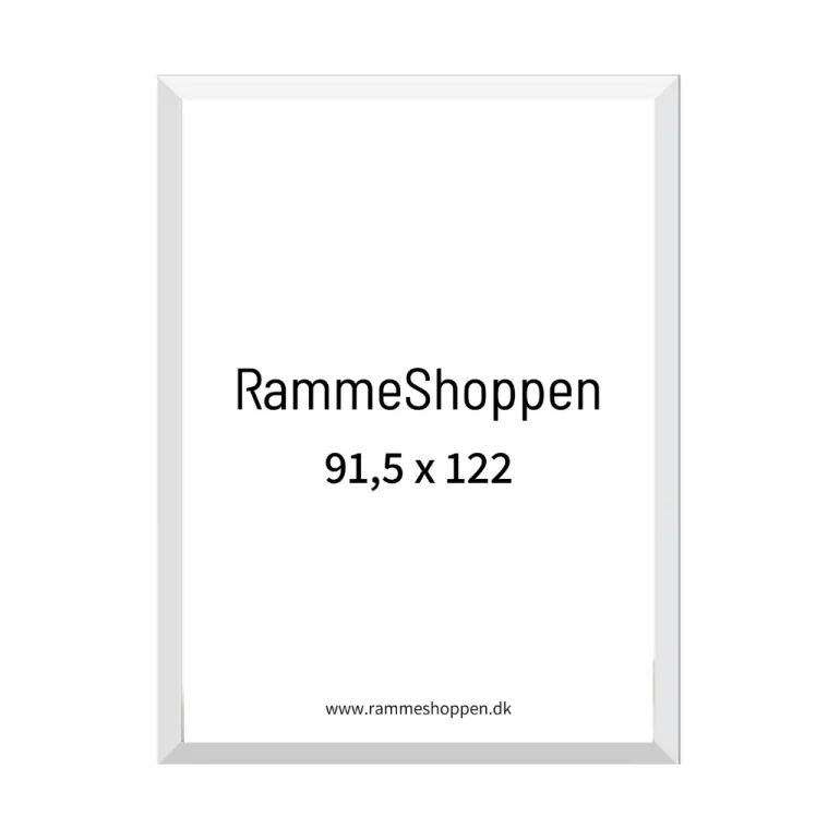 Hvid træramme, 91,5 x 122 cm, Type 861