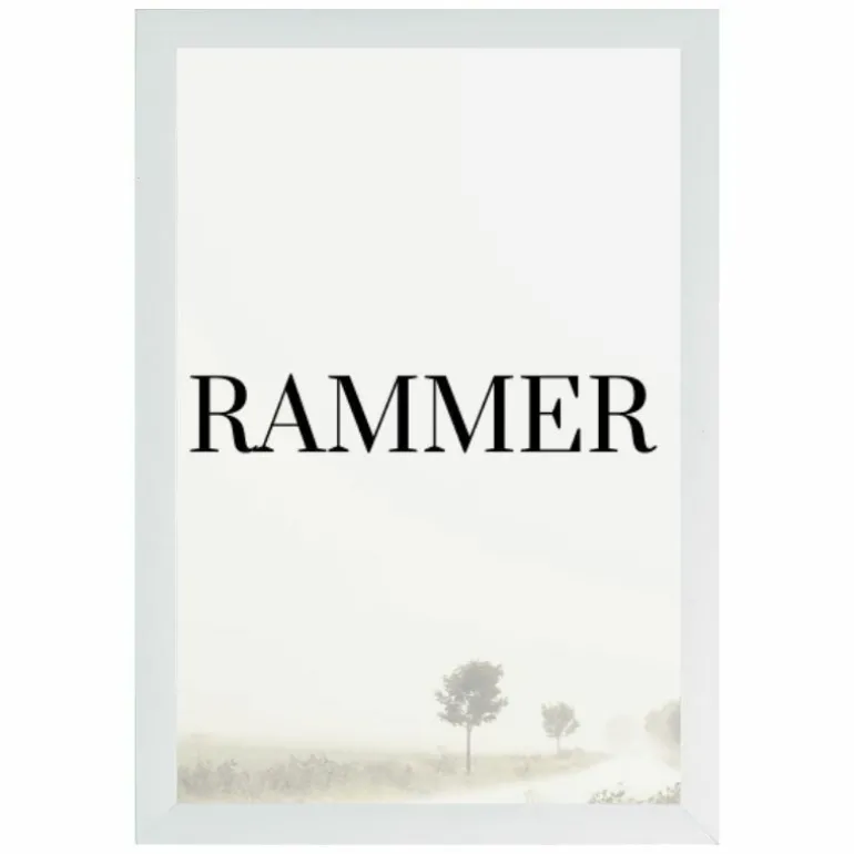 Hvid træramme, 91,5 x 122 cm, Type 861