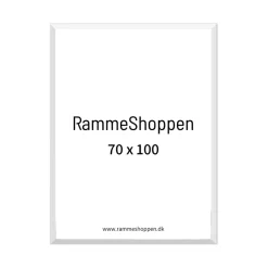 Hvid træramme, 70 x 100 cm, Type 861