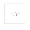 Hvid træramme, smal, 30 x 30 cm, Type 860