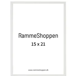 Hvid træramme, smal, Type 860