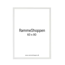 Hvid træramme, smal, Type 860