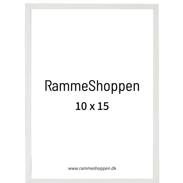 Hvid træramme, smal, Type 860