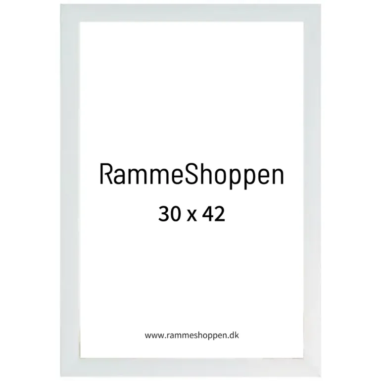 Hvid træramme, Type 861