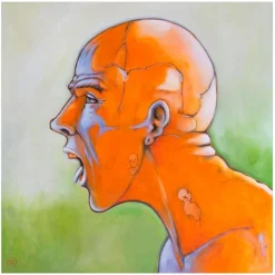 Kunstplakat - SHOUT af Steen Kirkegaard Erichsen - 70 x 70 cm