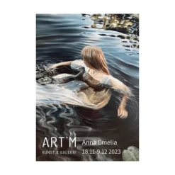Kunstplakat - udstillingsplakat med Anna Emelia