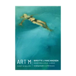 Kunstplakat - udstillingsplakat med Birgitte Lykke Madsen