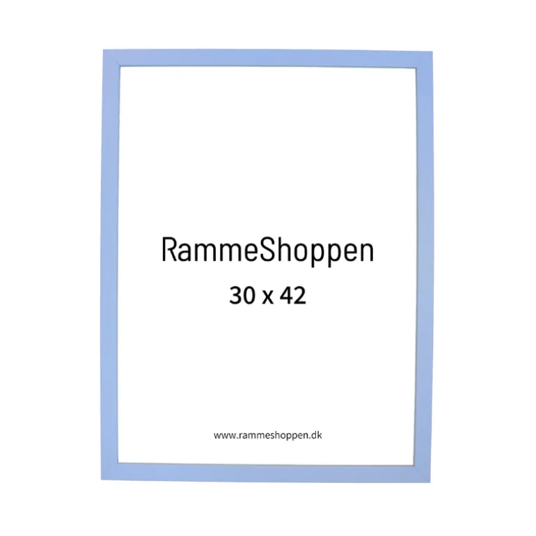 Lyseblå træramme - Type 481