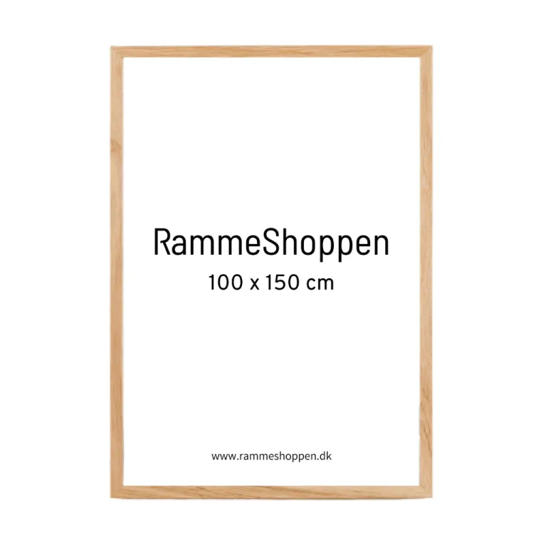 Massiv Egetræsramme - 100 x 150 cm - Type 851
