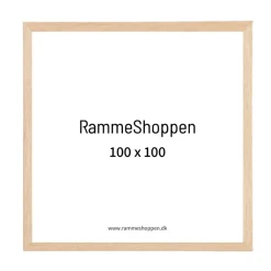 Massiv egetræsramme - 100 x 100 cm - Type 851