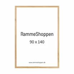 Massiv Egetræsramme - 90 x 140 cm - Type 851