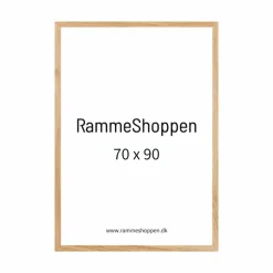 Massiv Egetræsramme - 70 x 90 cm - type 851