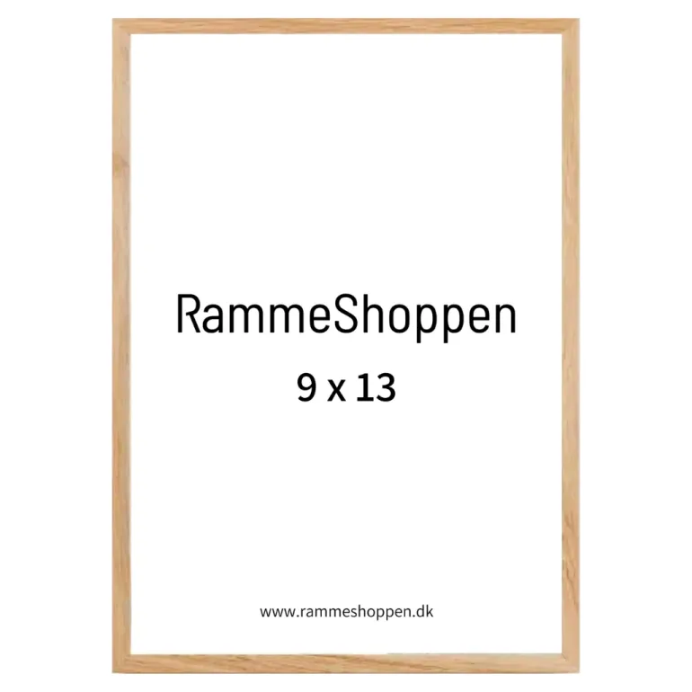 Massiv egetræsramme - 9 x 13 cm - Type 320