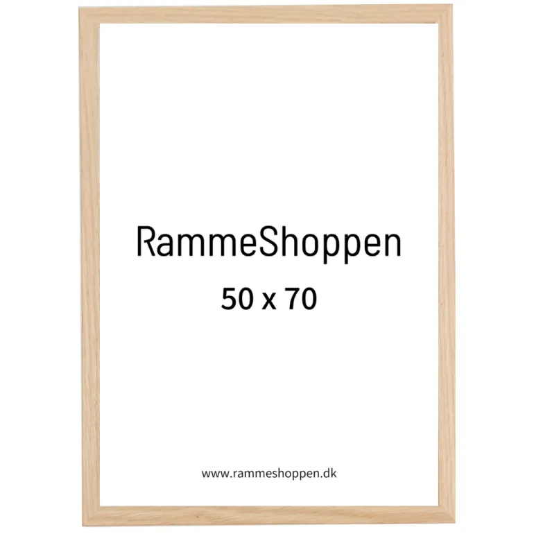 massiv Egetræsramme - 50 x 70 cm - type 851