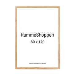 Massiv Egetræsramme - 80 x 120 cm - Type 851