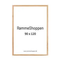 Massiv Egetræsramme - 90 x 120 cm - Type 851