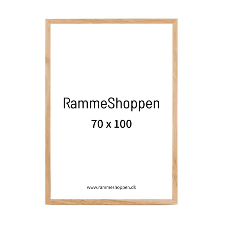 Massiv Egetræsramme - 70 x 100 cm - Type 851