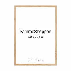 Massiv Egetræsramme, Smal - 60 X 90 cm - Type 320