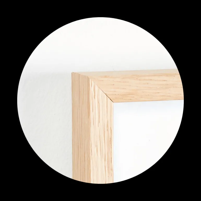 Massiv egetræsramme, smal - 60 x 70 cm - Type 320