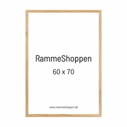 Massiv egetræsramme, smal - 60 x 70 cm - Type 320