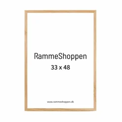 Massiv egetræsramme, smal - 33 x 48 cm (A3+) - Type 320