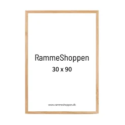 Massiv egetræsramme, smal - 30 x 90 cm - Type 320