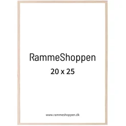 Massiv egetræsramme, smal - 20 x 25 cm - Type 320