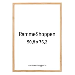 Massiv egetræsramme, smal - 50 x 75 cm til 50,8 x 76,2 cm indhold, Type 320