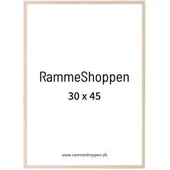 Massiv egetræsramme, smal - 30 x 45 cm - Type 320