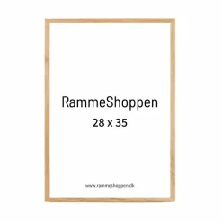 Massiv egetræsramme, smal - 28 x 35 cm - Type 320