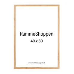 Massiv egetræsramme, smal - 40 x 80 cm - Type 320