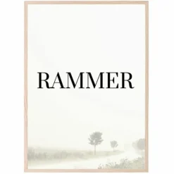 Massiv egetræsramme, smal - Type 320